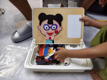 Magnetic Pieces Fun Face Puzzle