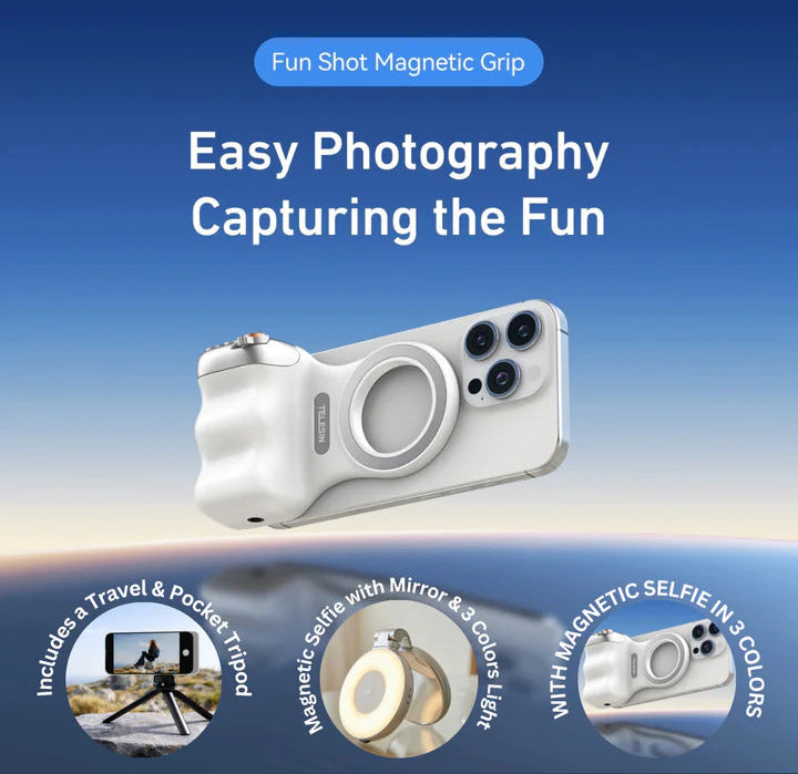 Magnetic Phone Camera Grip