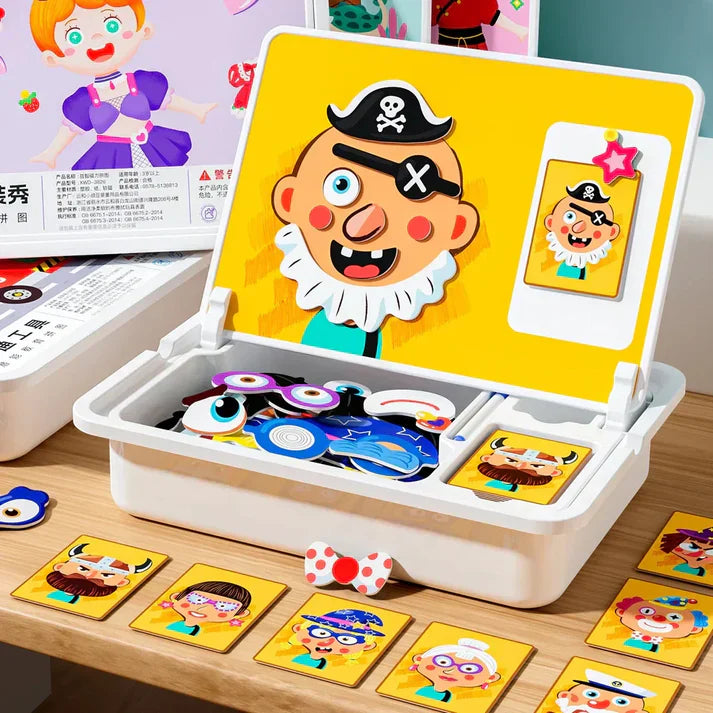 Magnetic Pieces Fun Face Puzzle