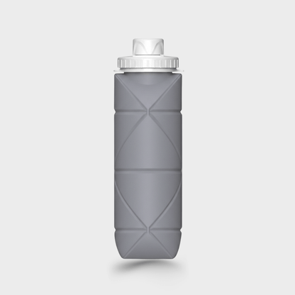 Silicone Folding Water Bottle ( Grey )