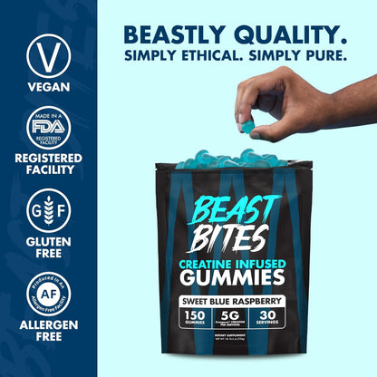 Blue Raspberry Creatine Gummies | 5g per Serving