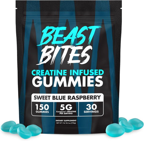 Blue Raspberry Creatine Gummies | 5g per Serving